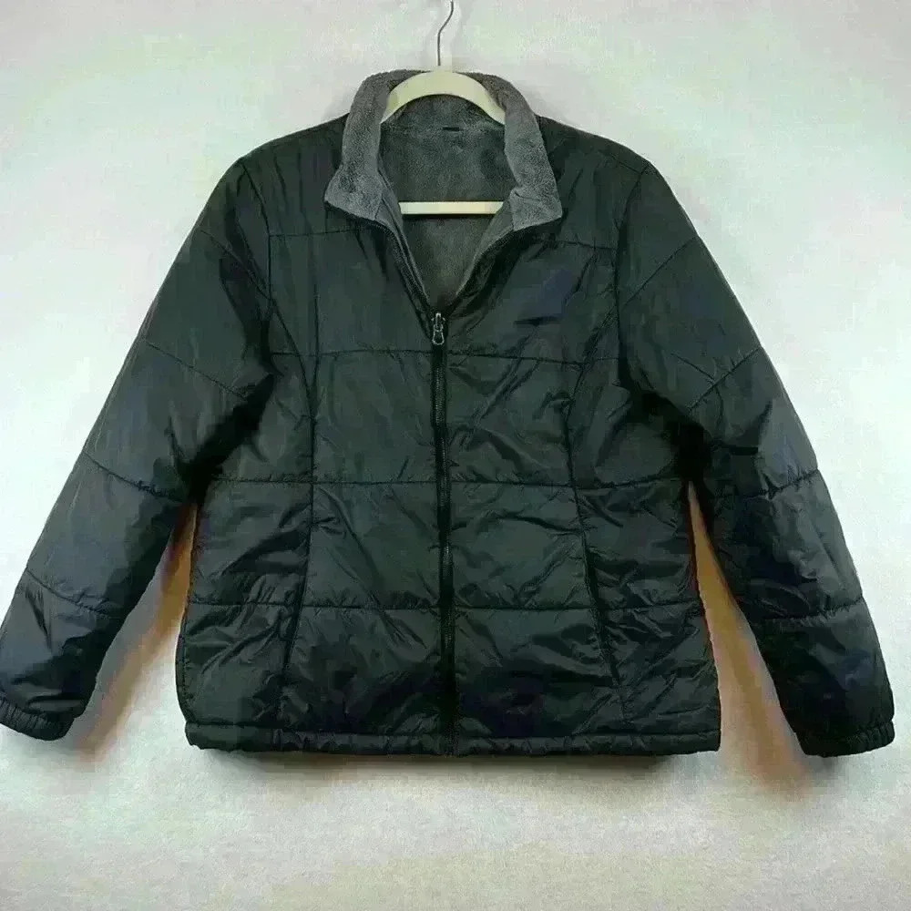 Free Country Jacket Black Women’s Size Large Puffer